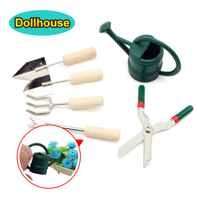 Gardening Tools And Equipment - 1/12 maison de poupée Simulation arrosoir