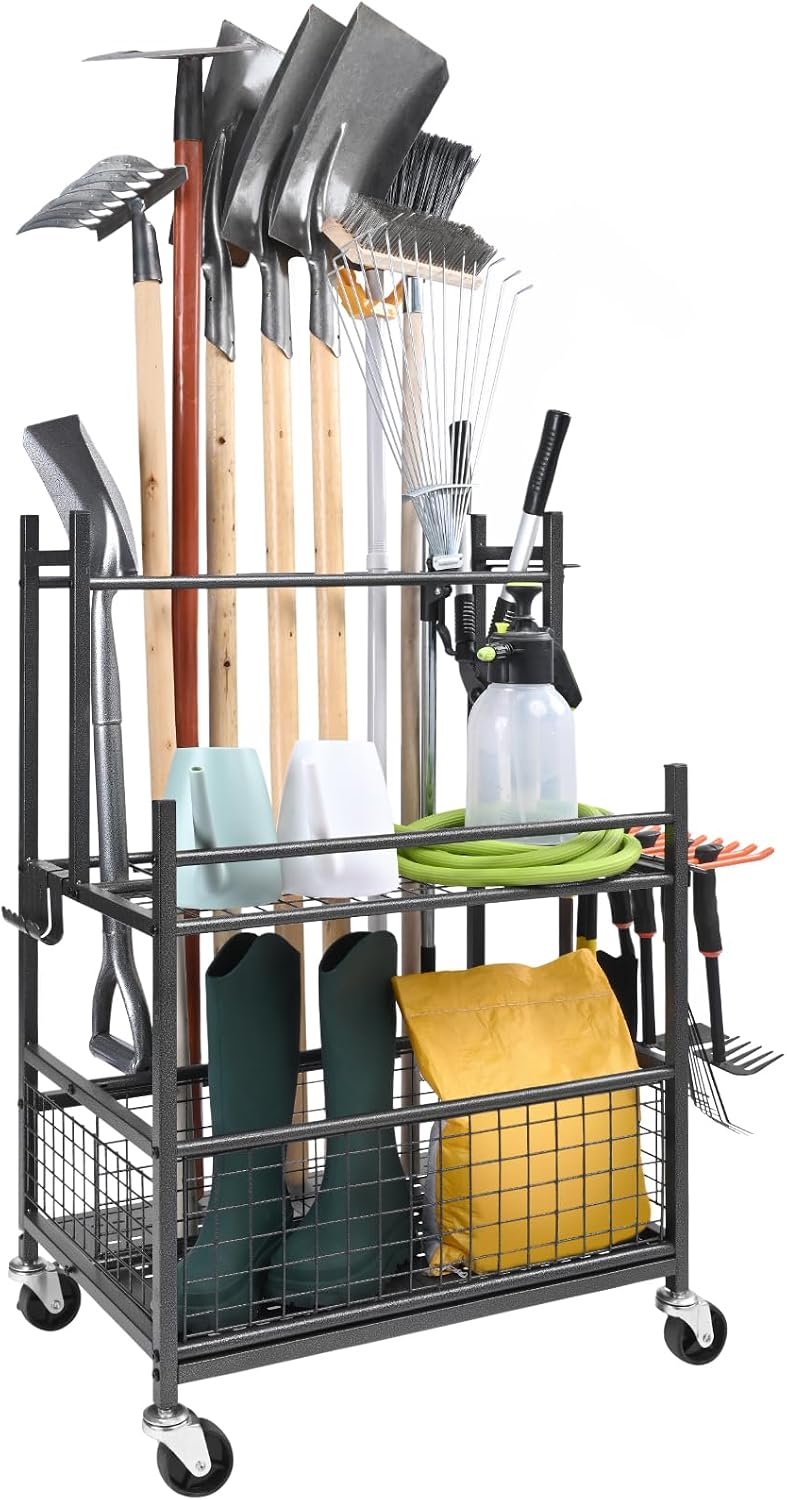 Gardening Hand Tools Yard - Organisateur d'outils de jardin, 16 emplacements