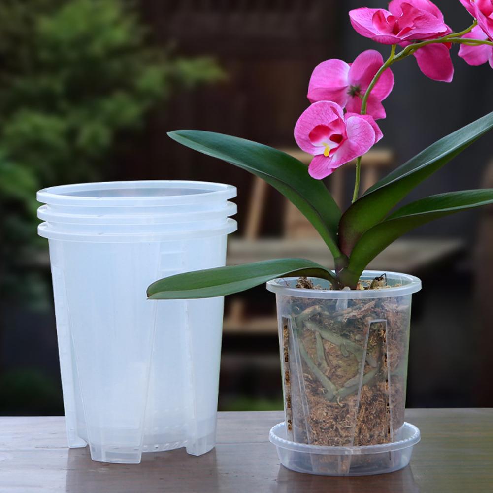 Orchid Potting Mix - Pot de plantation en acrylique transparent