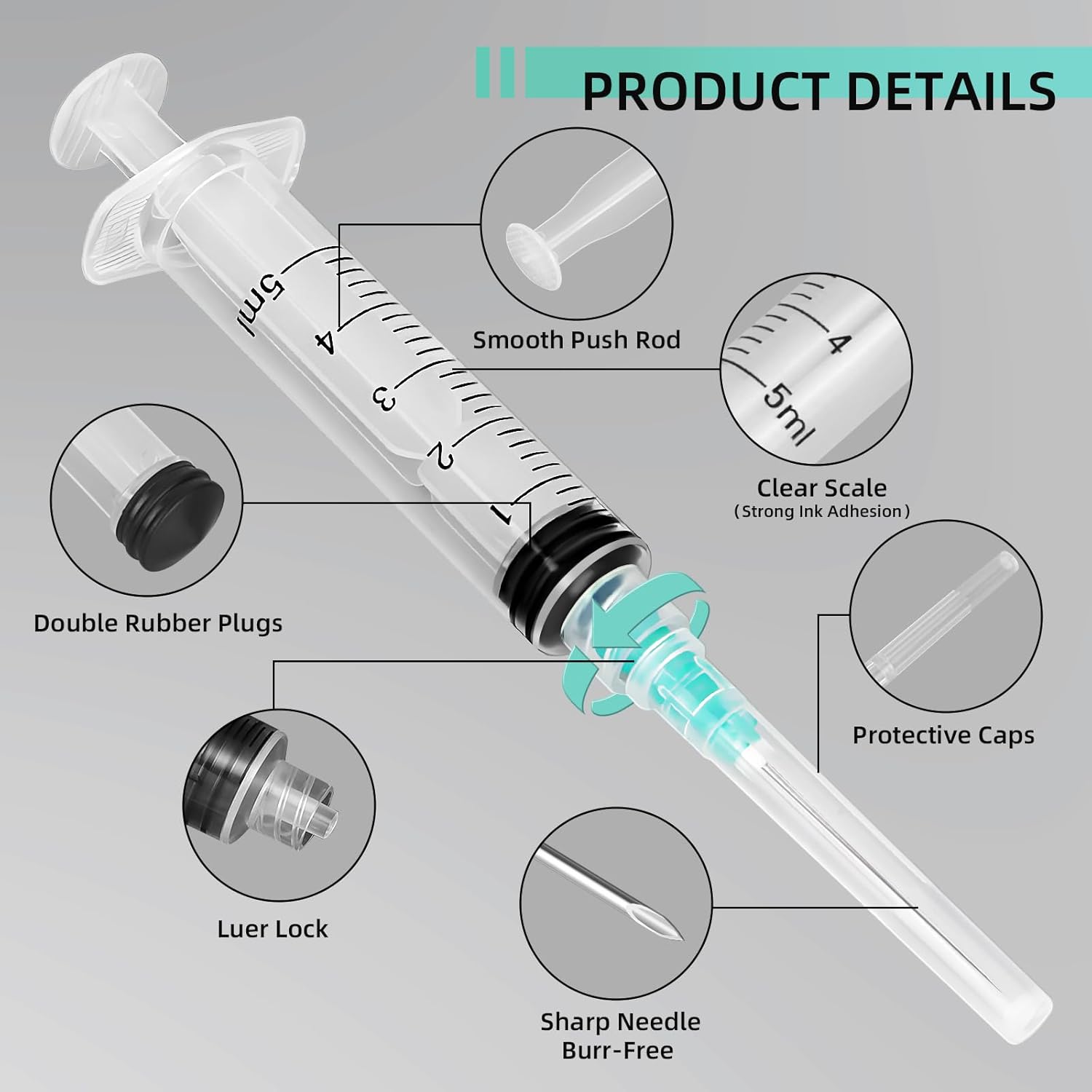 Seringue Luer Lock de 5 ml, ad - Fertilizer Dispenser avis et prix