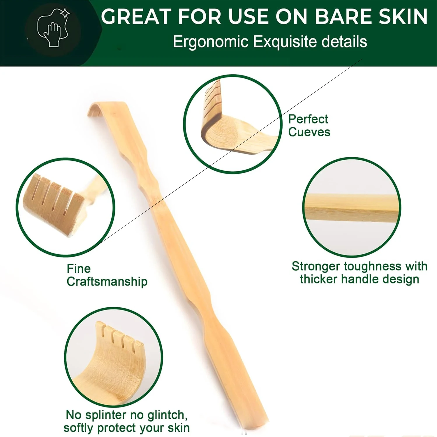 Grattoir à dos en bambou – Out - Gardening Tools Long Handle avis et prix