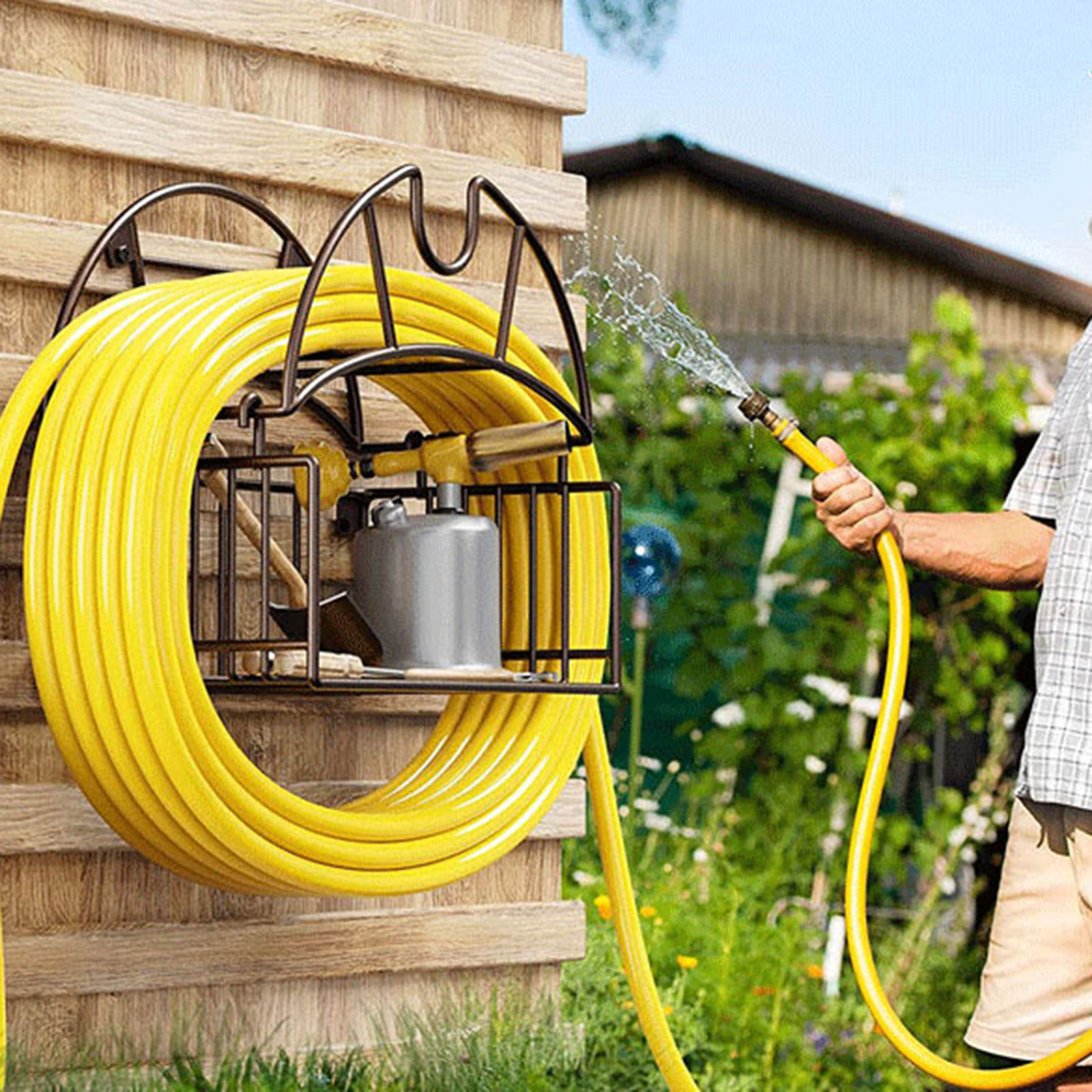 Support mural pour tuyau d'arr - Gardening Tools And Equipment avis et prix